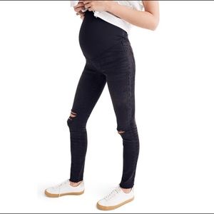 Madewell over the belly maternity skinny jeans